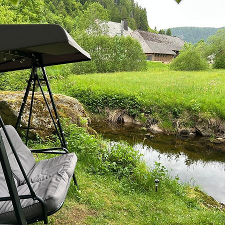 Naturidyll Am Fluss - Ferienhaus Albmatte - Grosser Garten Zum Grillen Und Entspannen-Direkt Neben Dem Radon Revitalbad Mit Sauna Und Thermalbecken St. Blasien Eksteriør bilde